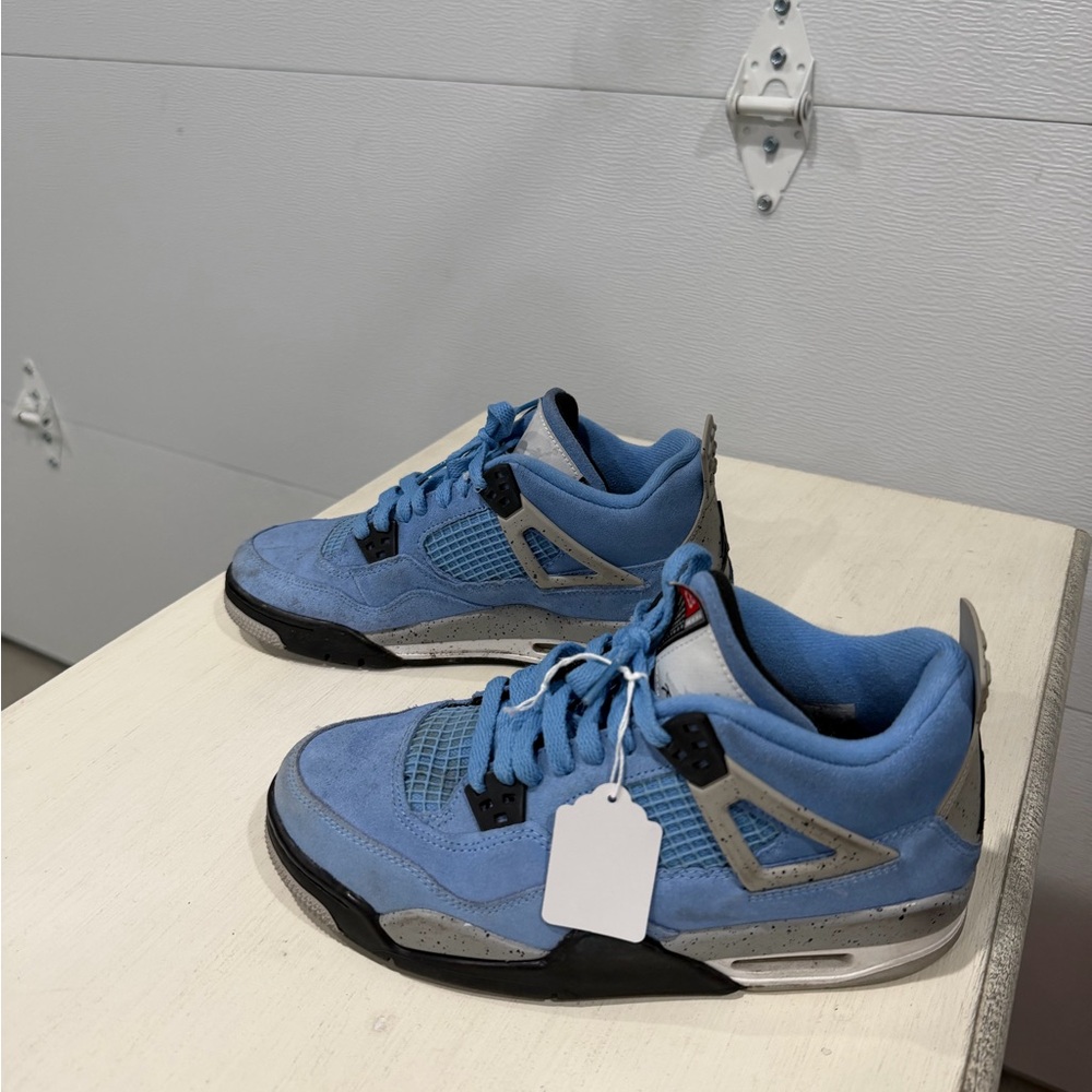 Jordan Men's Light Blue Suede Retro Sneakers